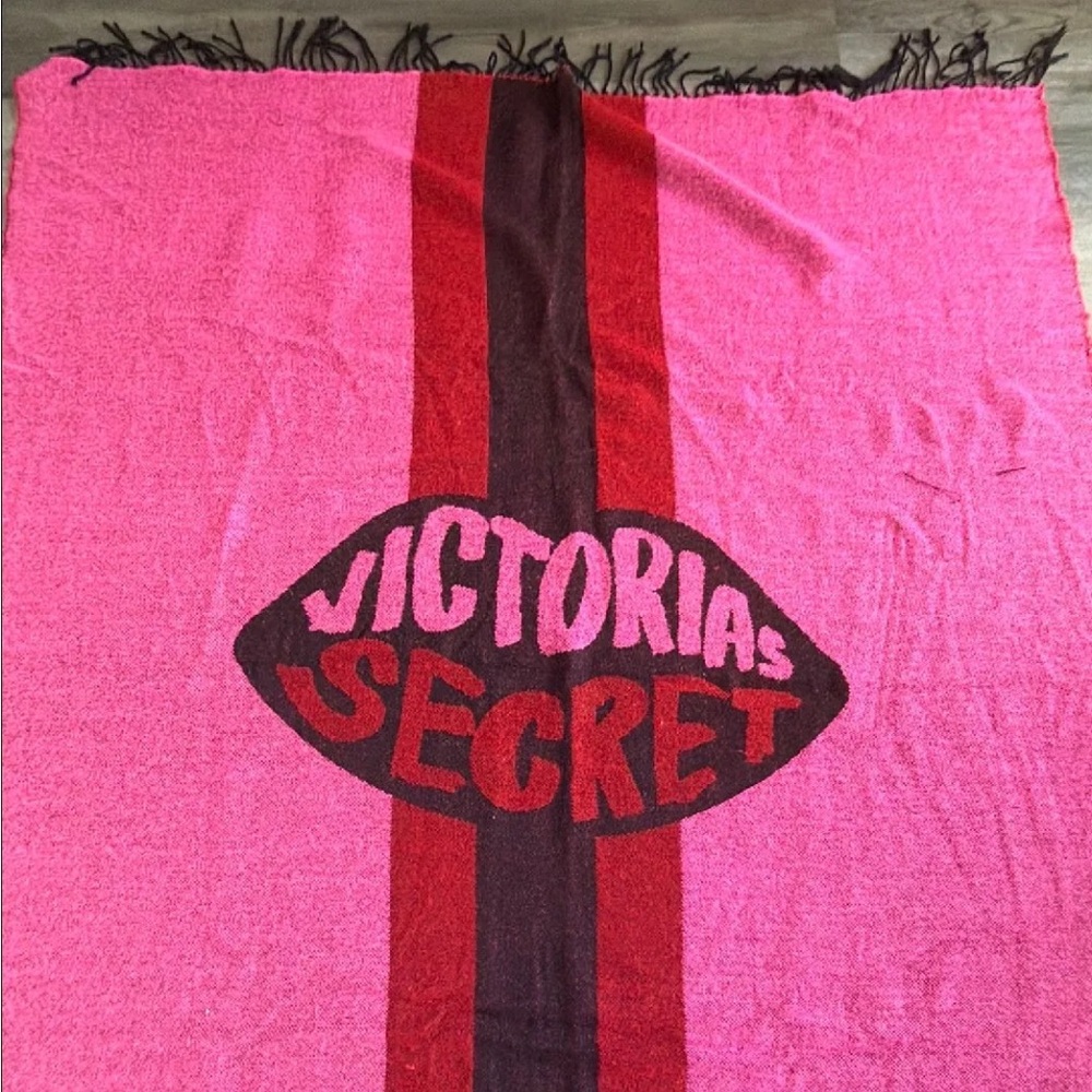 Victoria's Secret Vibrant Pink and scarf or throw blanket